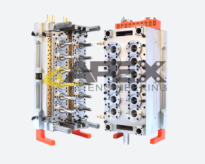 12 Cavities Hot Runner Plastic Injection Needle Valve Pet Preform Mould