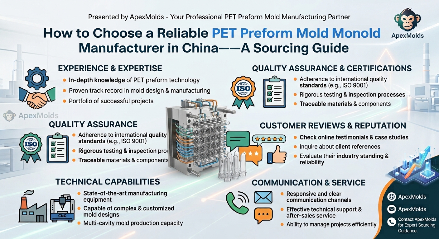 How to Choose a Reliable PET Preform Mold Manufacturer in China——A Sourcing Guide