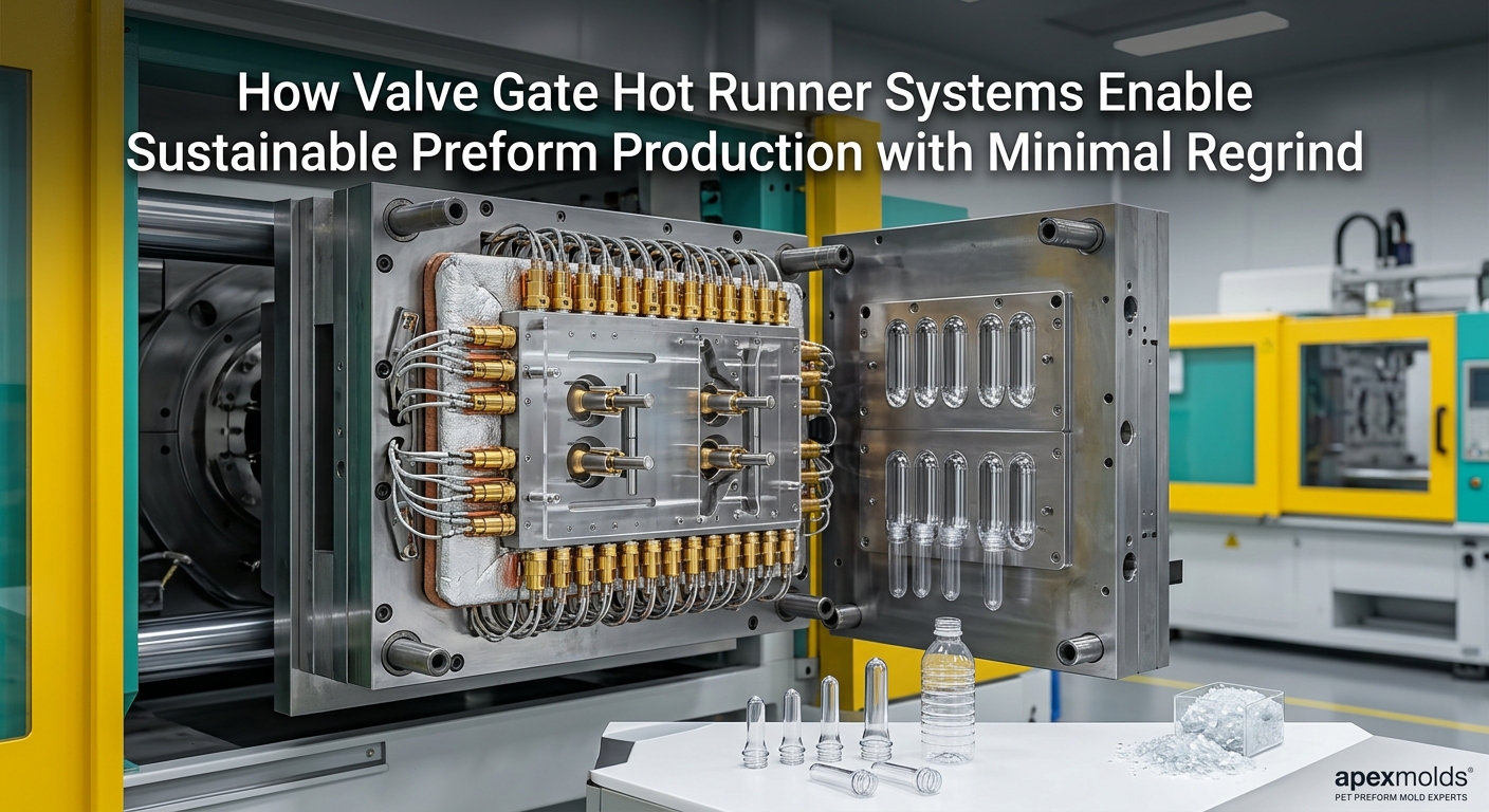 How Valve Gate Hot Runner Systems Enable Sustainable Preform Production with Minimal Regrind